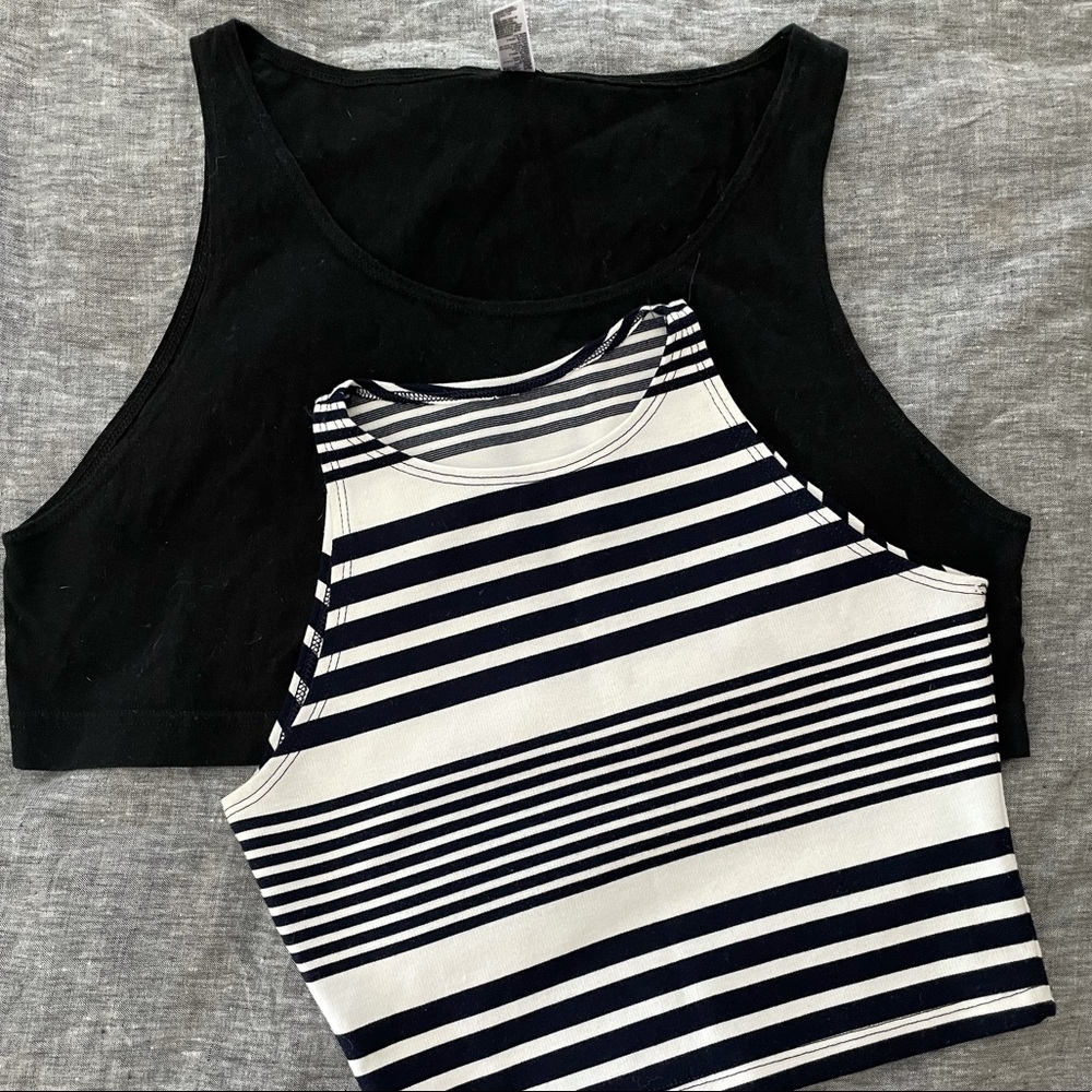 Set of two American Apparel Crop Tops